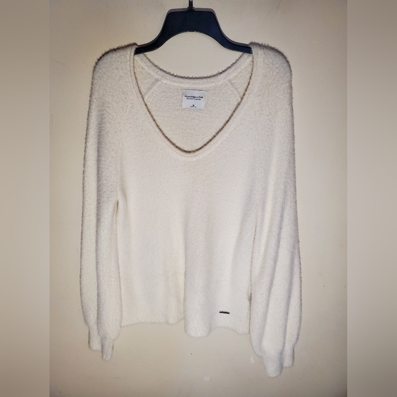 Abercrombie & Fitch Soft AF Sweater Ivory Size M - Picture 4 of 11
